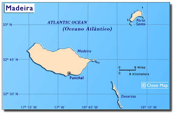 Map of the Madeira